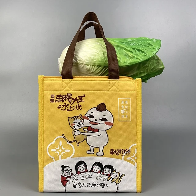 Sedex audit customized top quality non woven ice bag cooler bag insulated lunch delivery insulator bag