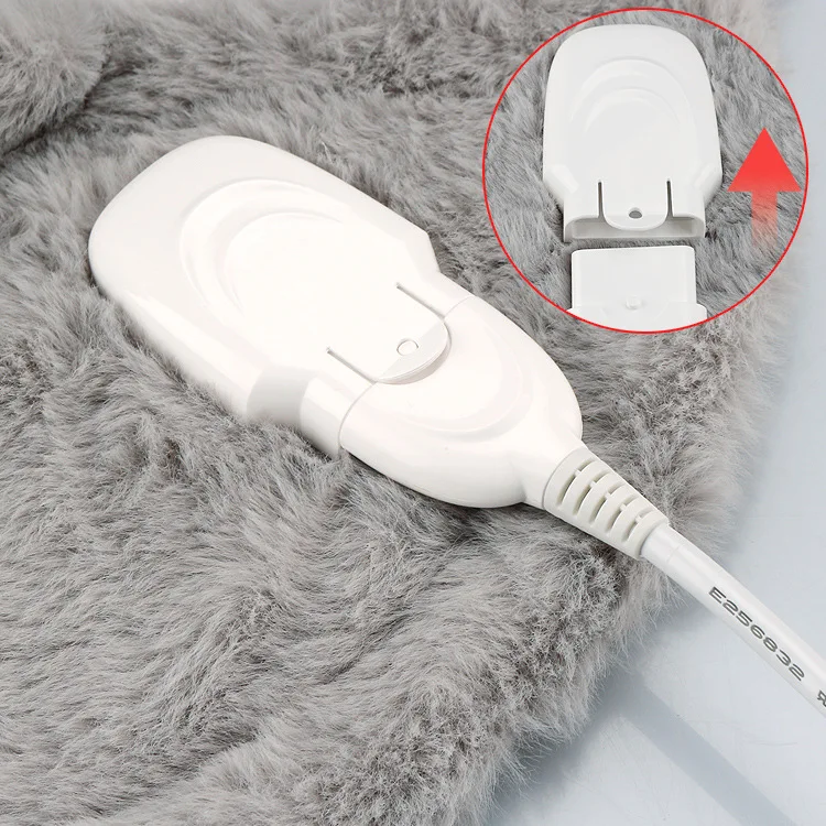 Faux Rabbit Fur Heat Electric Warmer Car Shoulder Pad For Winter