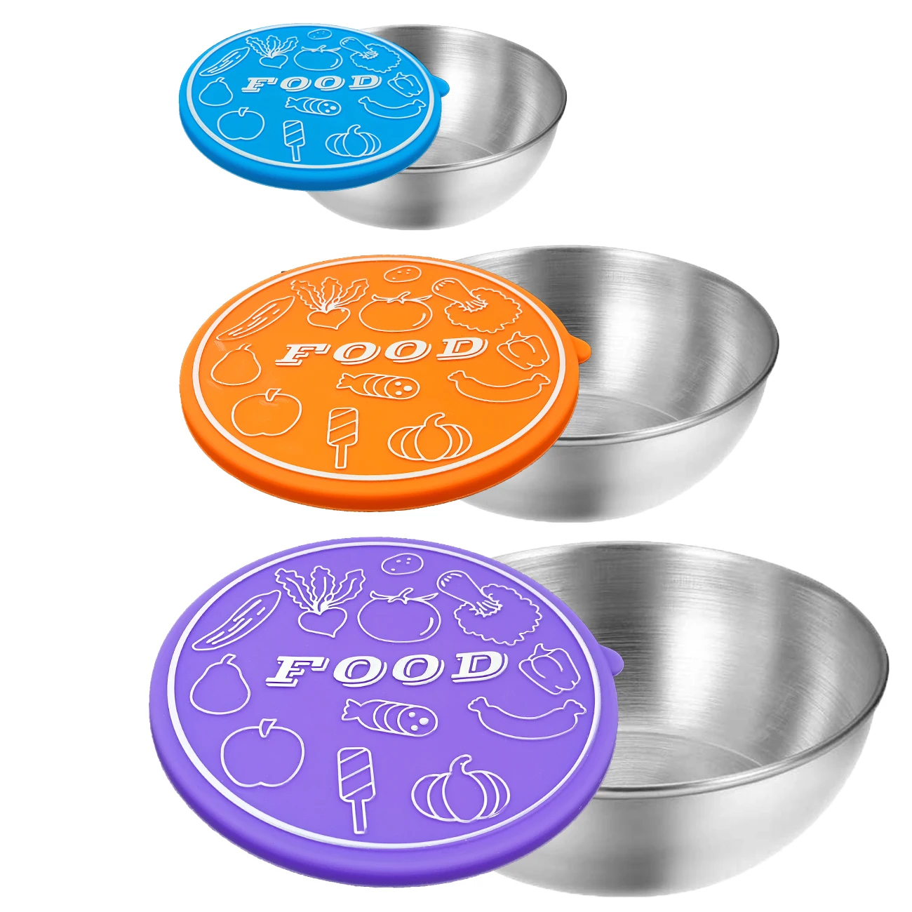 Круглая миска для суши из нержавеющей стали 304 миски соуса тарелки аппетита