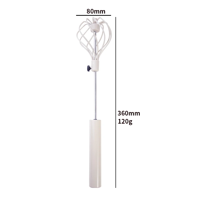 
Adjustable nylon Semi-automatic Egg Beater Hand Pressure Rotating Egg Beater Household Kitchen Whisk Manual Egg Beaterr 