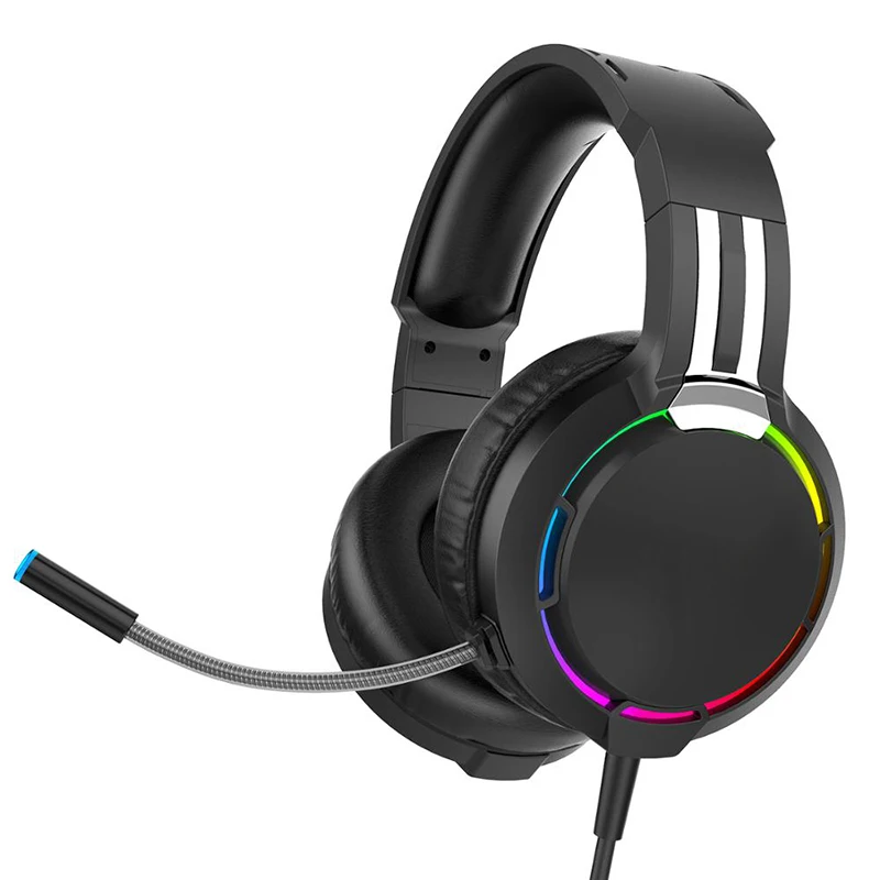New Wired over Ear Headphone with Noise Isolation Mic Supplier Computer Headphones with Microphone Surround Sound Gaming Headset