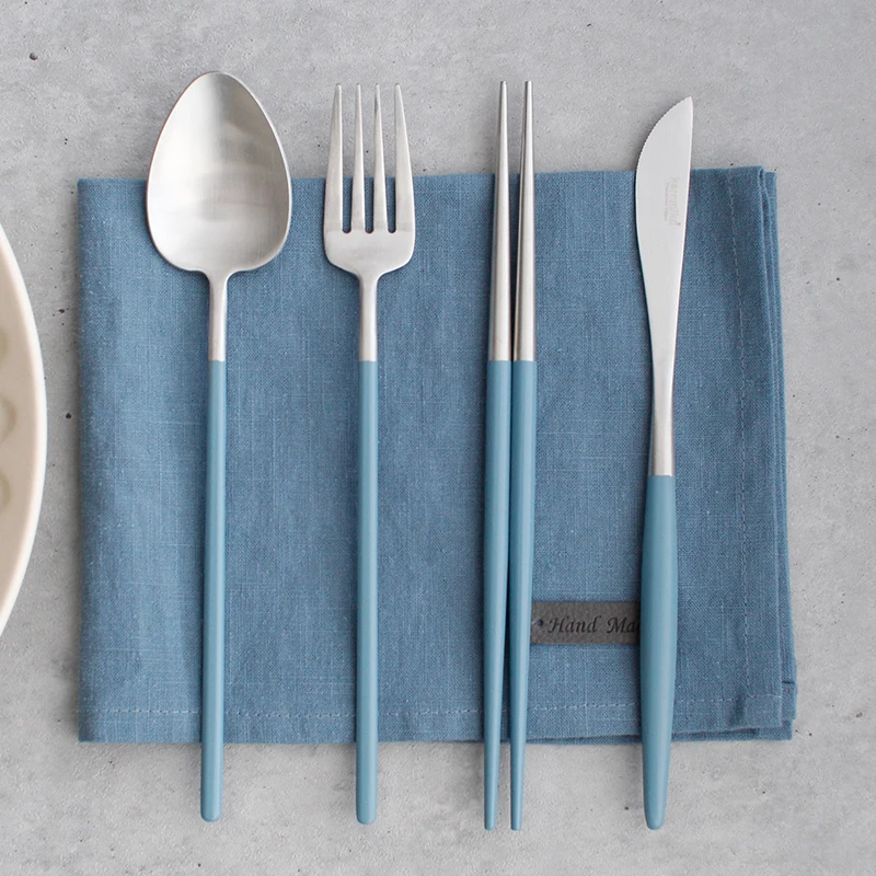 10Off B416 Hongda New Patent Design 304 High Quality Matte Gold Silver Flatware Sustainable 18/10 Stainless Wedding Cutlery