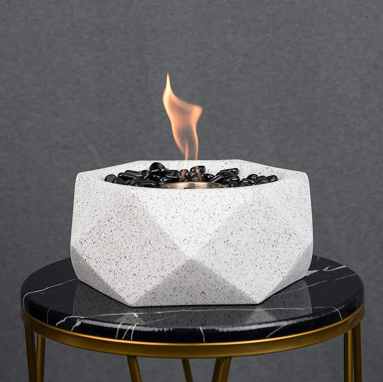 Anti-drop packaging Amazon luxury concrete table fire pit solo mini fire pit  bioethanol