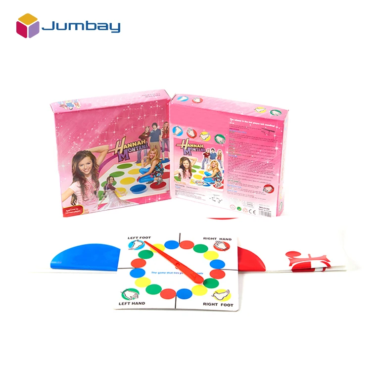 Personalized Custom Low Price 100% Plastic Twister Board Game Make Funny Board Game In China