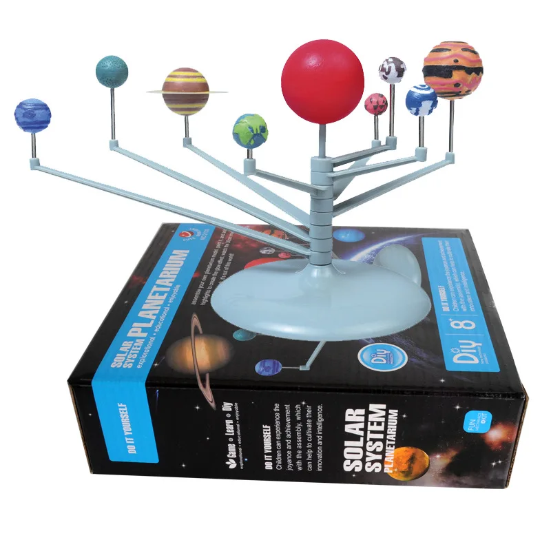 New DIY Solar System planetary model Astronomy Planet Model Stem Toys Painting set science Educational toys for Kids