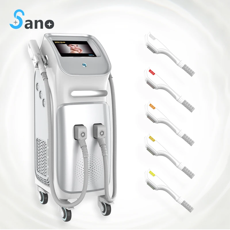 Sano laser Multifunction DPL Hair Removal 3 in 1 Skin Tightening beauty machine e light DPL laser fast hair removal salon use