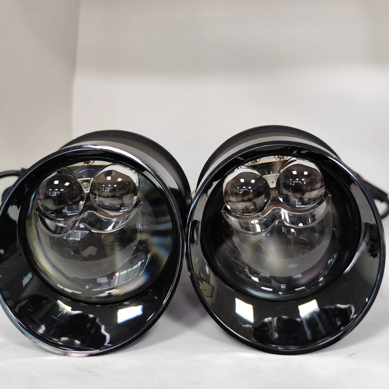 Universal CSP 12V Foglamp Bi Projector Lens 3000K/6000K/Tricolor 3Inch Led Fog Lights For Honda Toyota