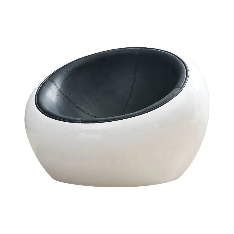 Modern soft cushion fiberglass egg ball chair