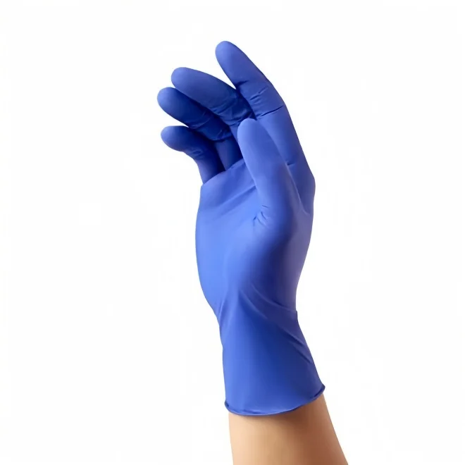 Wholesale Customization Disposable Gloves Blue High Elasticity Powder-free Protective Food Rubber Latex medical Nitrile Gloves