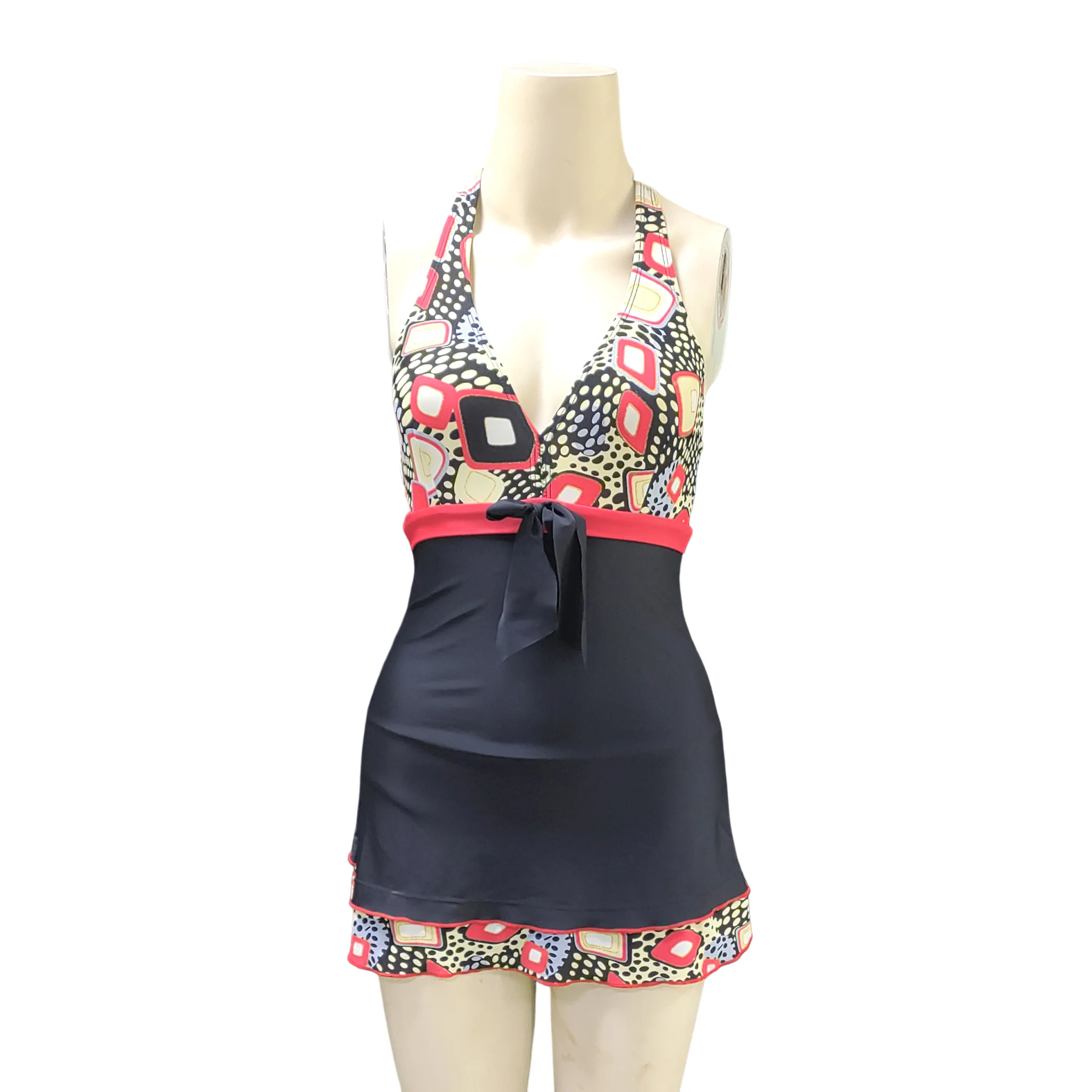 OEM Swimwear Manufacturer Bikini Italian Carvico Fabric One Piece Black Swimsuit