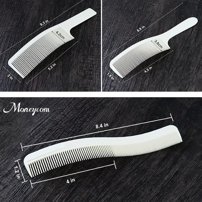 Изогнутая расческа, изогнутая расческа, Профессиональная парикмахерская в форме S, белая парикмахерская расческа