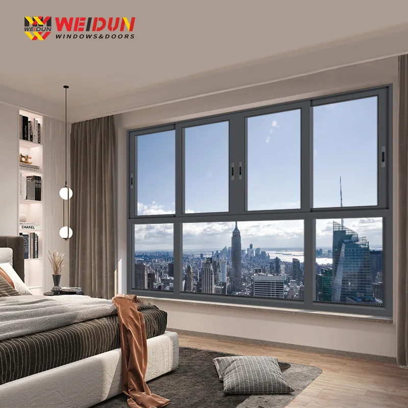 Weidun YL116 bridge cutoff aluminum sliding window sliding window sealing balcony aluminum alloy window