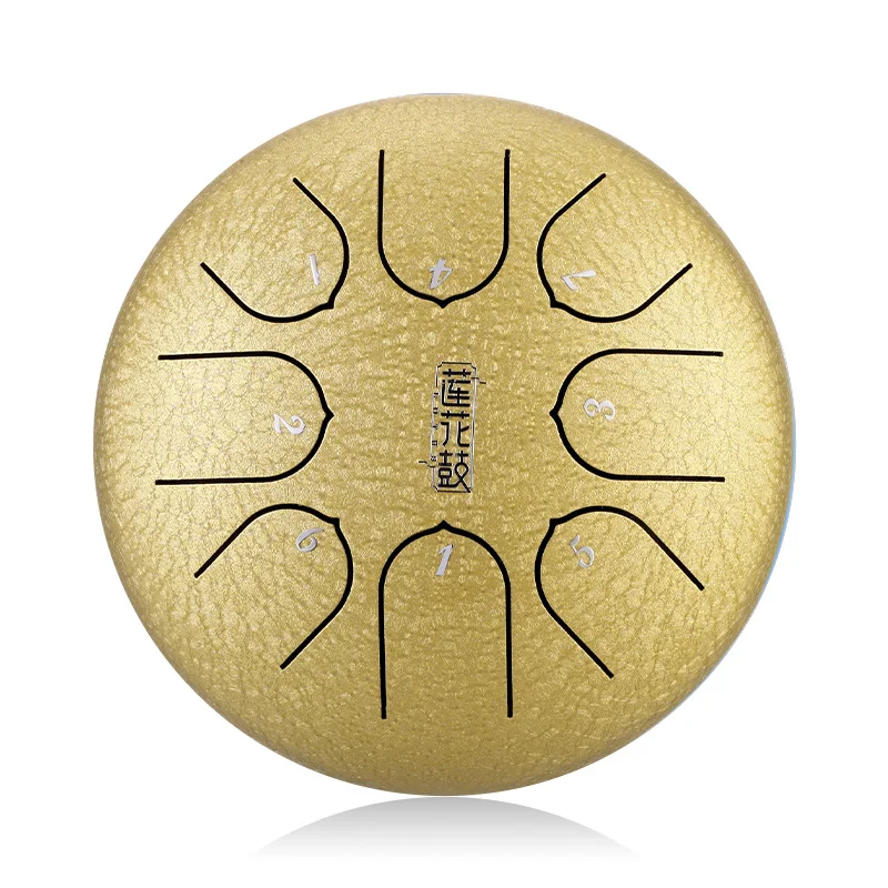 6 Inch 8-tone Steel Tongue Hollow Drum Percussion Instrument Forgetting Worry Drum