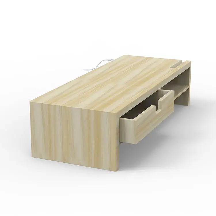 Wholesale Popular Gaming Universal Computer Adjustable Speaker Desk Monitor Stand With Drawer