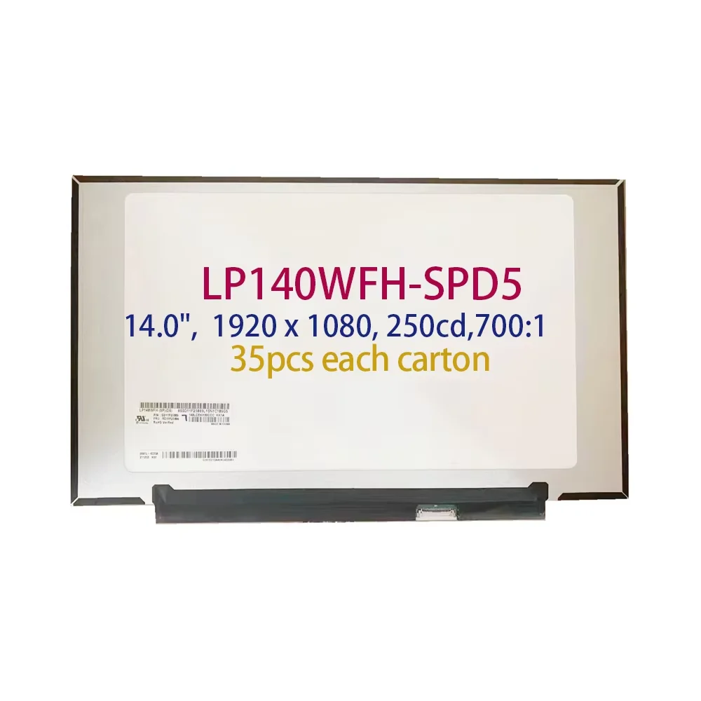 LP140WFH-SPD5 ноутбук ЖК-экран 16:10 запасная часть 1366*768 ЖК-дисплей