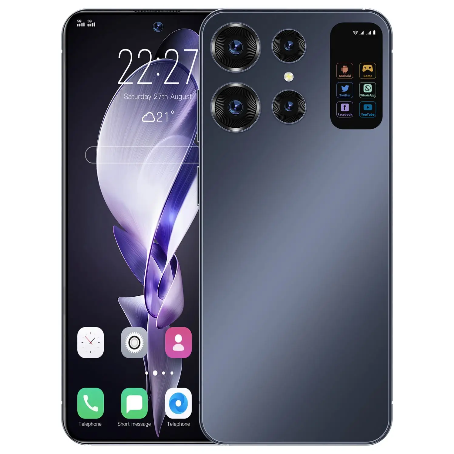 Оригинальный S24 ультра 7 3 дюймов смартфон с большим экраном 16 ГБ + 1 ТБ разблокированный клон телефон 5G сеть двумя Sim-картами Android 13 мобильный