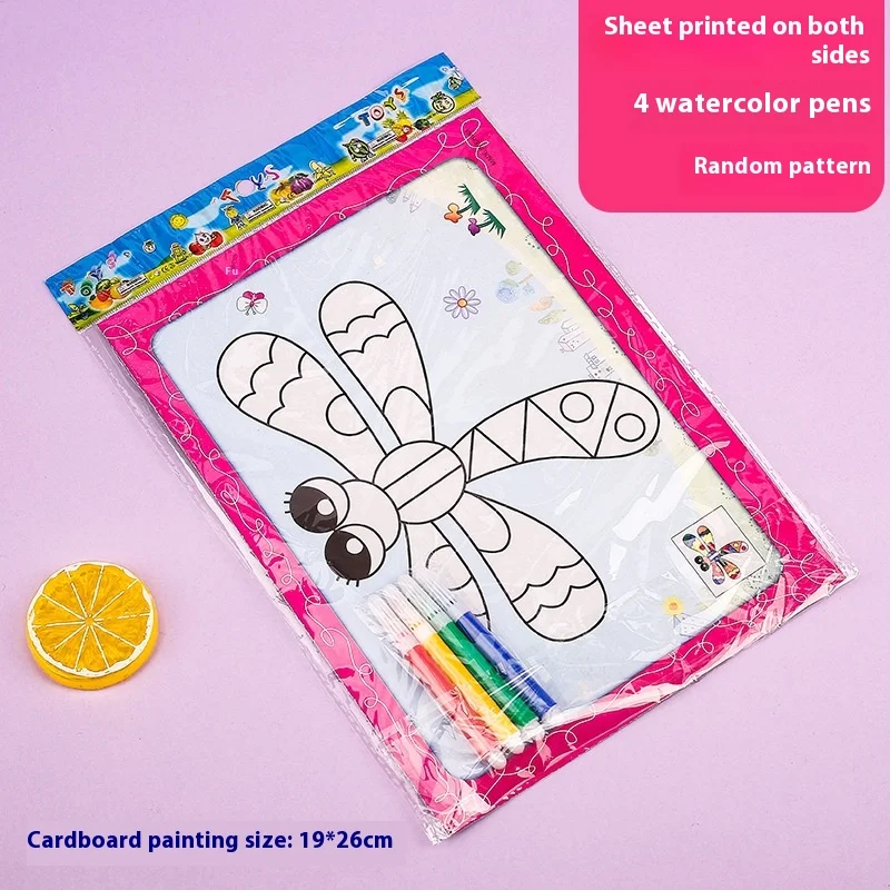 New Handmade DIY Water Painting Book Sets Cartoon Drawing Toys Paper Graffiti Painting Kits