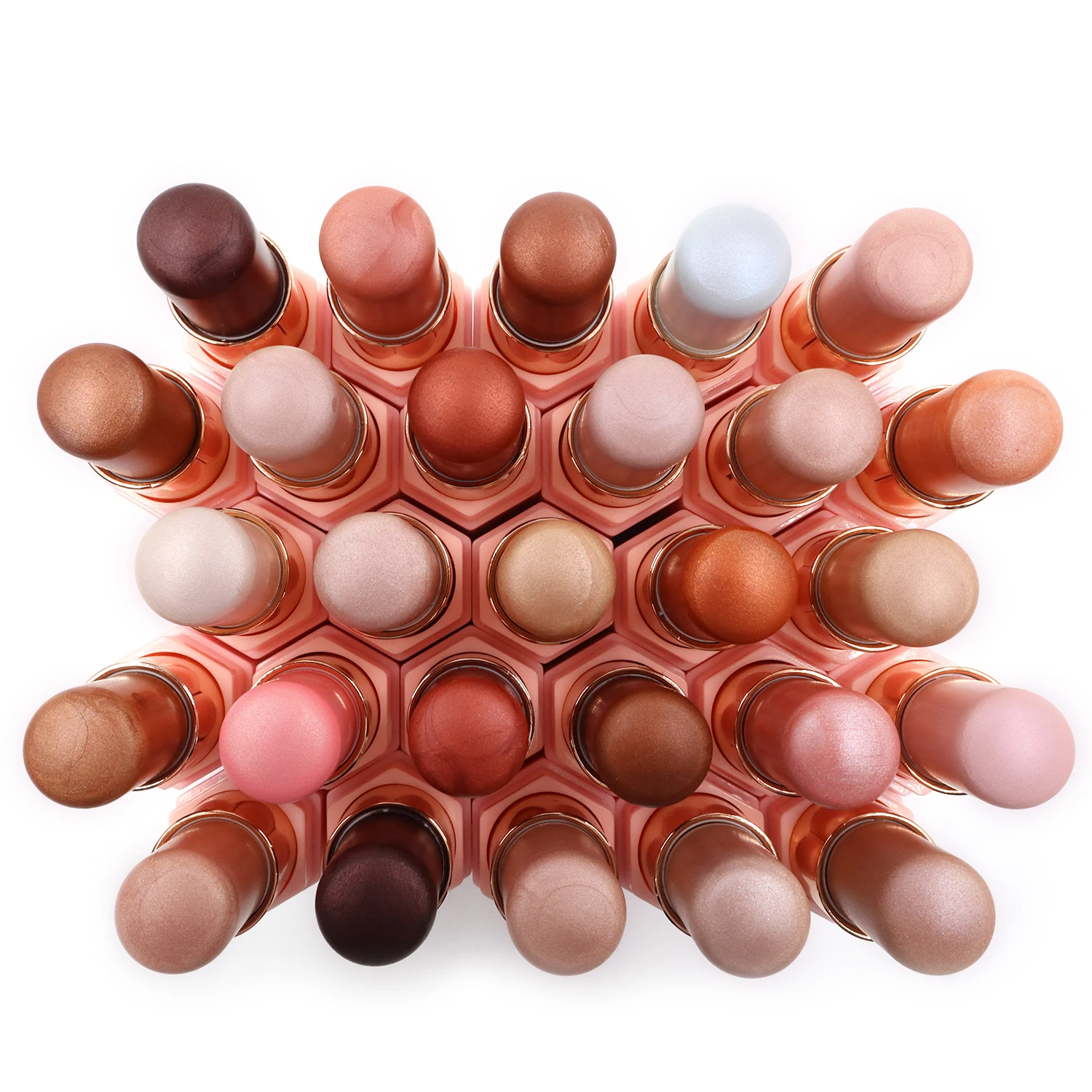 No Logo Private Label Creamy Shimmer Face Bronzer And Highlighter Stick Makeup