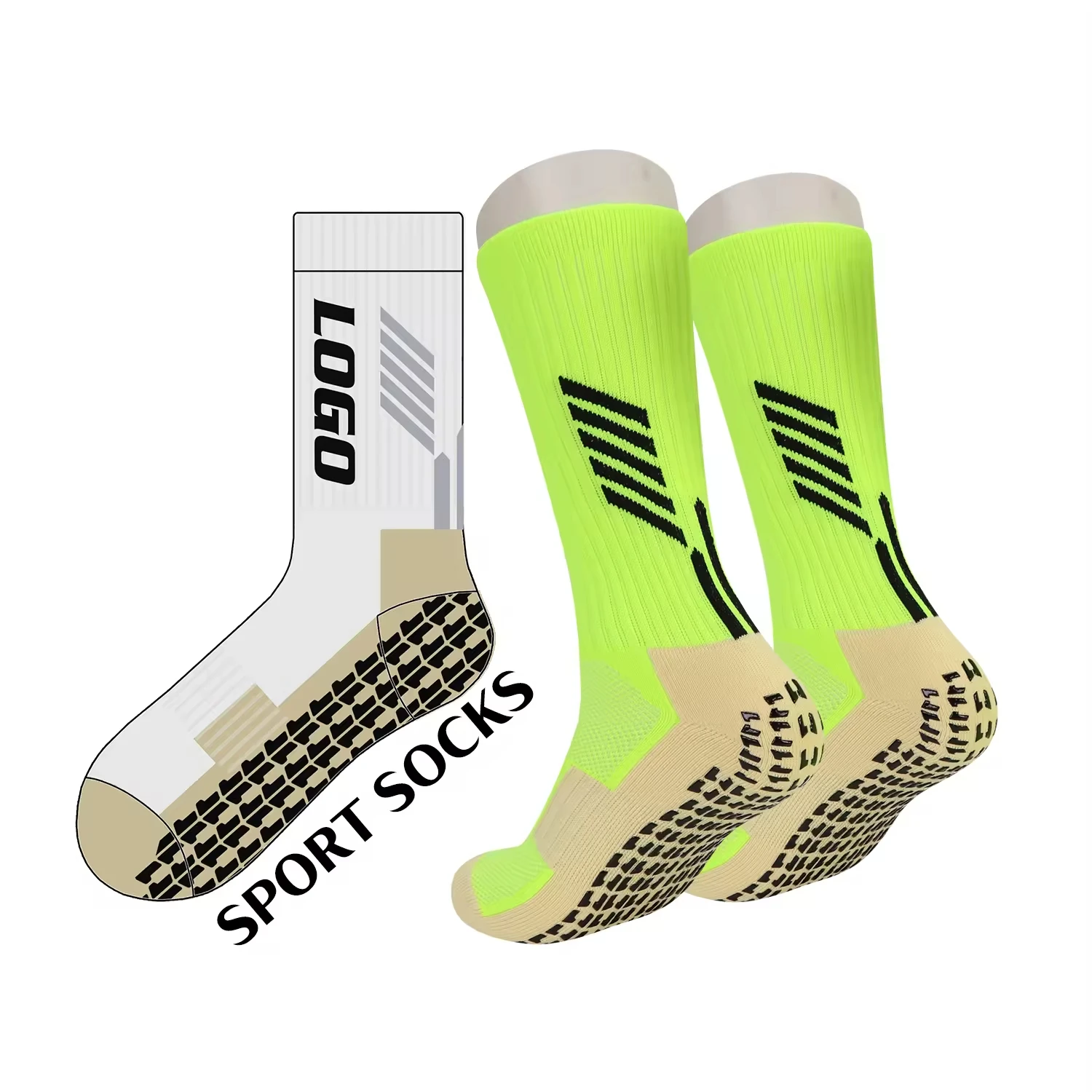 Bioserica Era custom sports socks football socks grip anti slip sport crew anti odor soccer socks antibacterial soccer custom