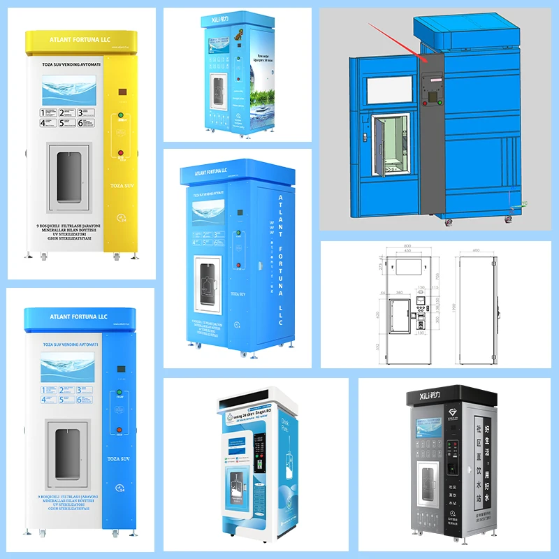 Reverse Osmosis vending 800G 400G water device Bottled Water Vending machine For Drinking Watervending machine with ambientwater