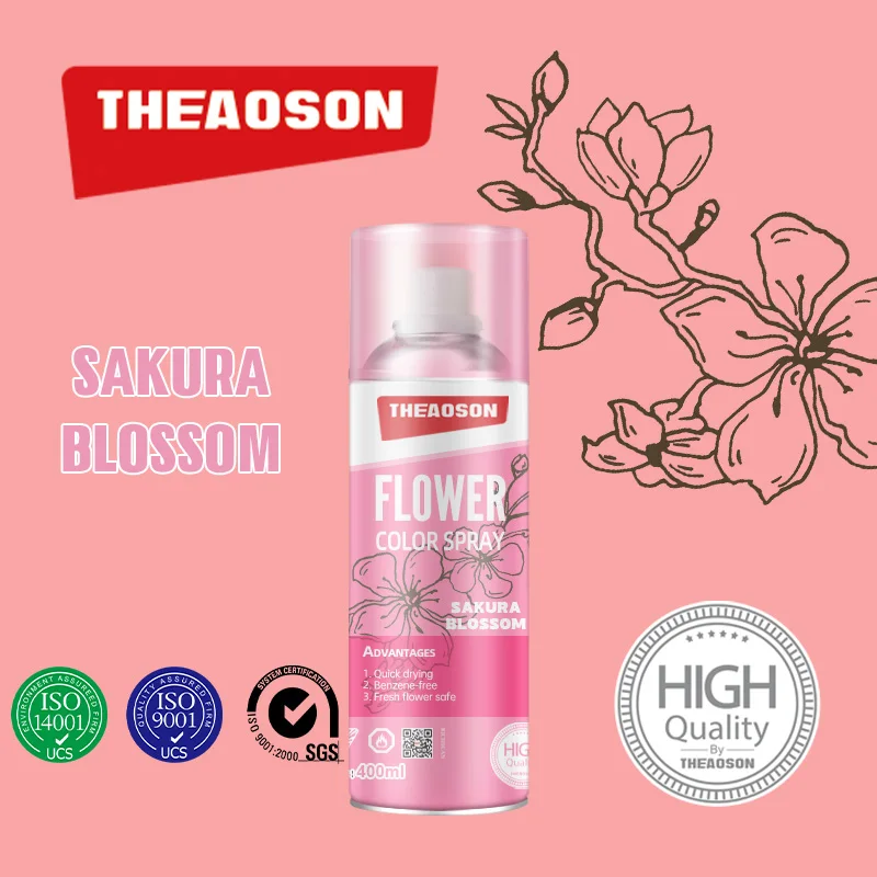 Краска-спрей Theaoson на водной основе для раскрашивания свежих настоящих цветов