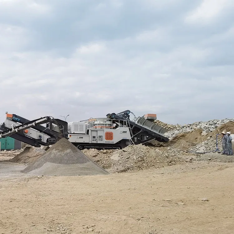 Granite crusher mobile gravel equipment factory price in China