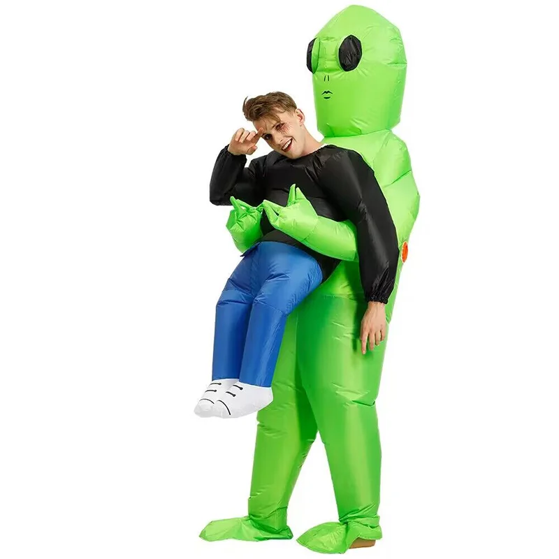 Funny Party Festive Blow Up Cosplay Suit Halloween Easter Alien Inflatable Costumes for Adults Kids