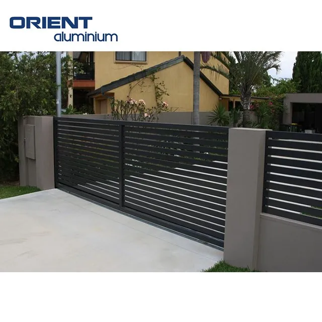 Good price electric aluminium sliding gates for houses versace privacy aluminium double swing driveway gates