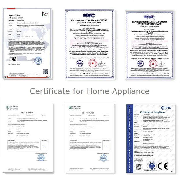 Support Smoke Experiment TVOC Odor Sensor Digital Display Air purifier for Homes and Hotels