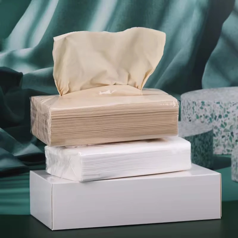 China Factory Wholesale Custom Printed 2-Ply Soft Facial Tissue Paper Boxes Competitive Prices for 3-Ply Tissue Plastic Bags