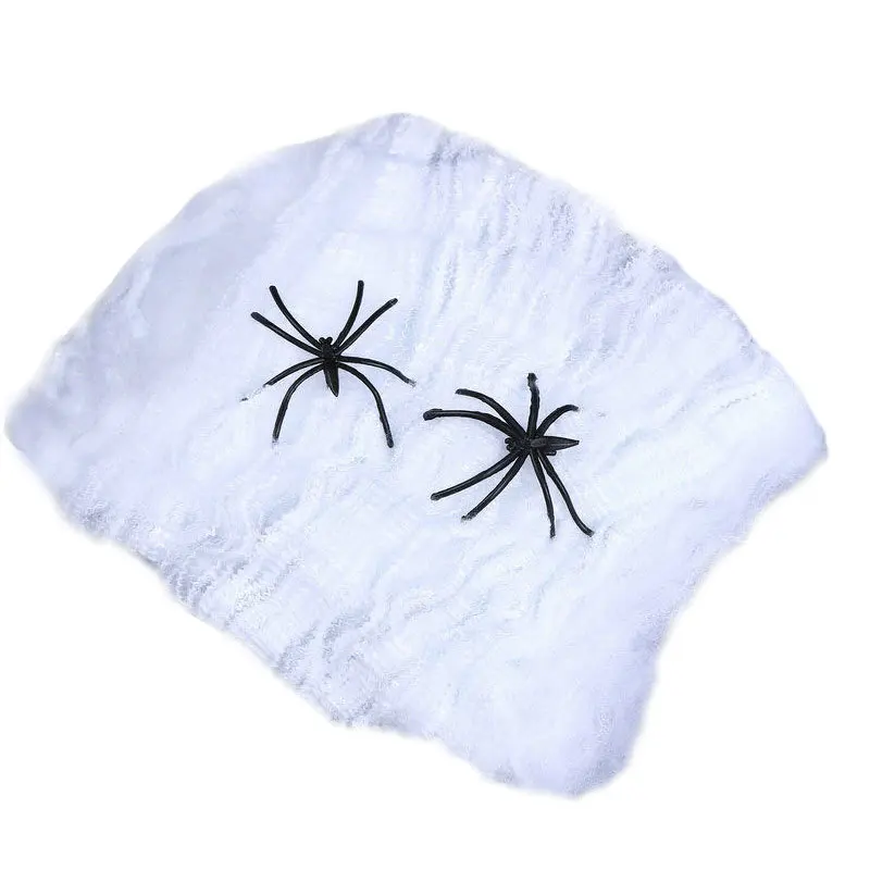 Halloween decoration spider cotton ghost festival bar layout props haunted house KTV mall secret room spider silk spider web