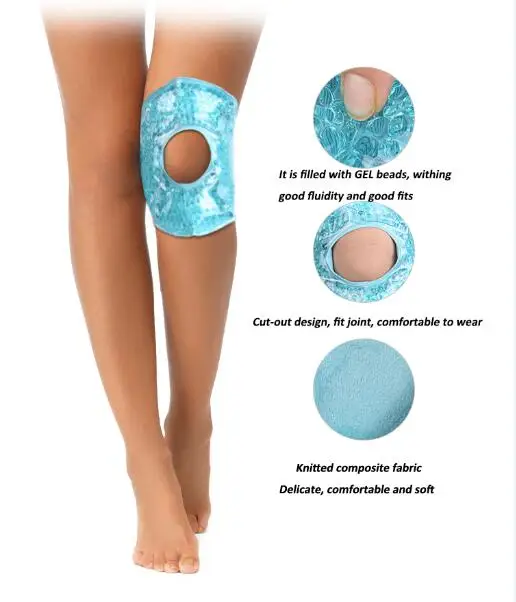 Hot Selling Adjustable Reusable Compress Gel Ice Wraps with Cold Hot Pack Personal Health Care Knee Ice Packs