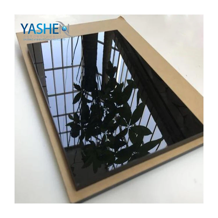 Laser cutting black mirror acrylic sheet gold acrylic sheet for sale