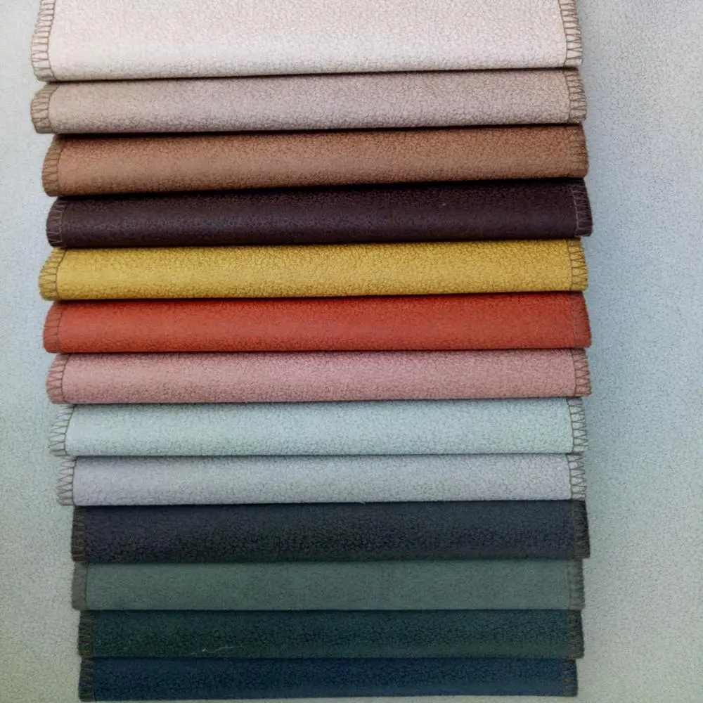 bronzed suede fabric with 100% polyester / leather wholesale knitted velvet for living room/ car