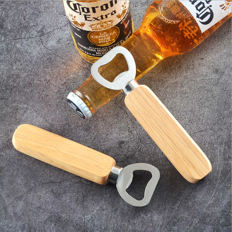 Corona Plain Beer Bottle Opener bar Wooden Handleic Durable original corkscrew custom beer bottle opener