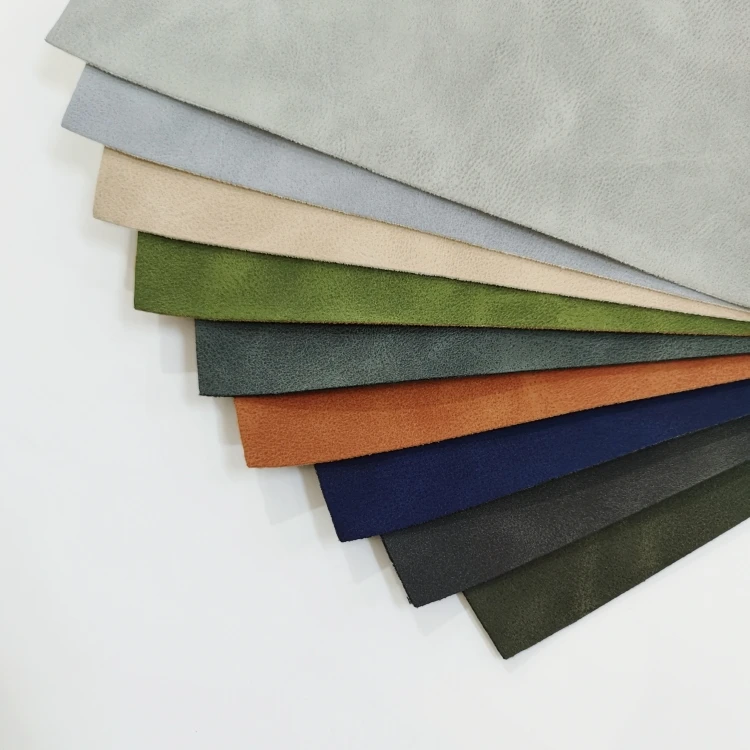 1.0MM Grey Brown Rexine Fabric Leather Goods Furniture Craft Handbag Material for Sale