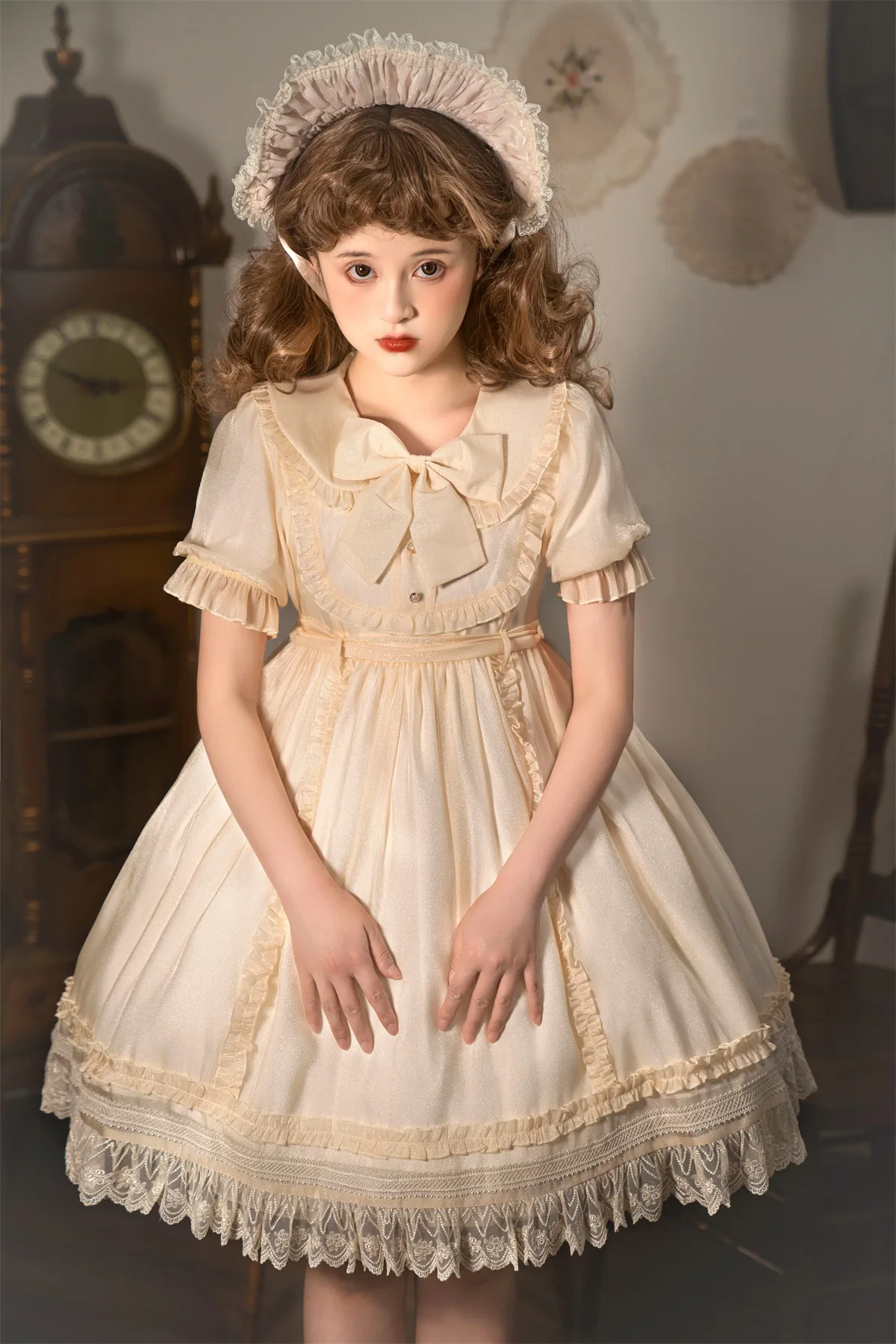 lolita dress kids anime french maid apron lolita fancy dress cosplay 2022 new women dress black lolita sweet kawaii