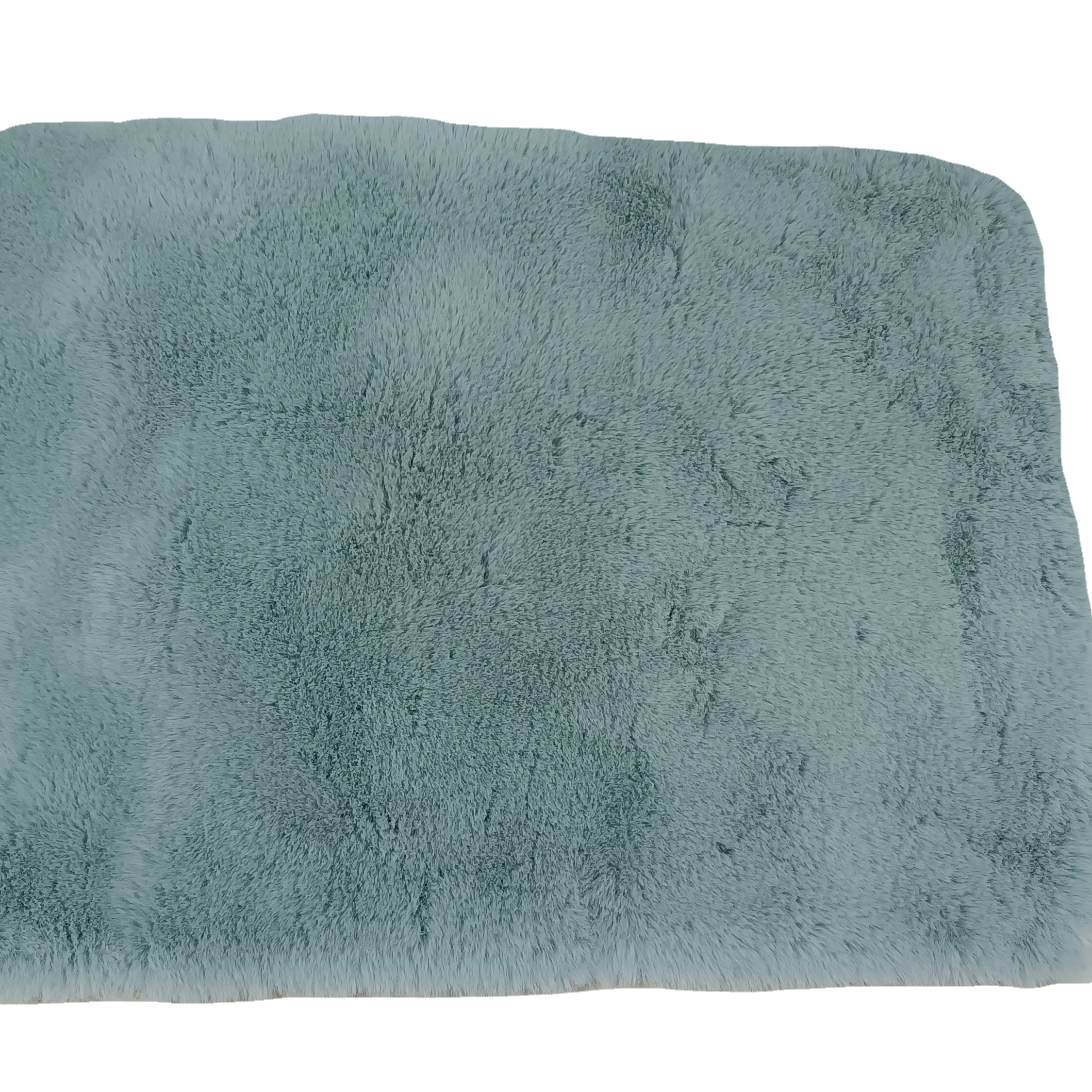 Circular carpet bedroom bed  modern simple room rabbit fur mat