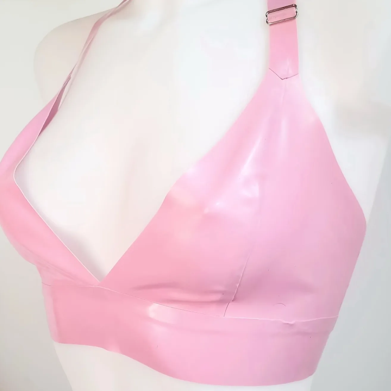 Latex Gummi Rubber Transparent Handsome Hooded Bodysuit Catsuit Size:XXS-XXL