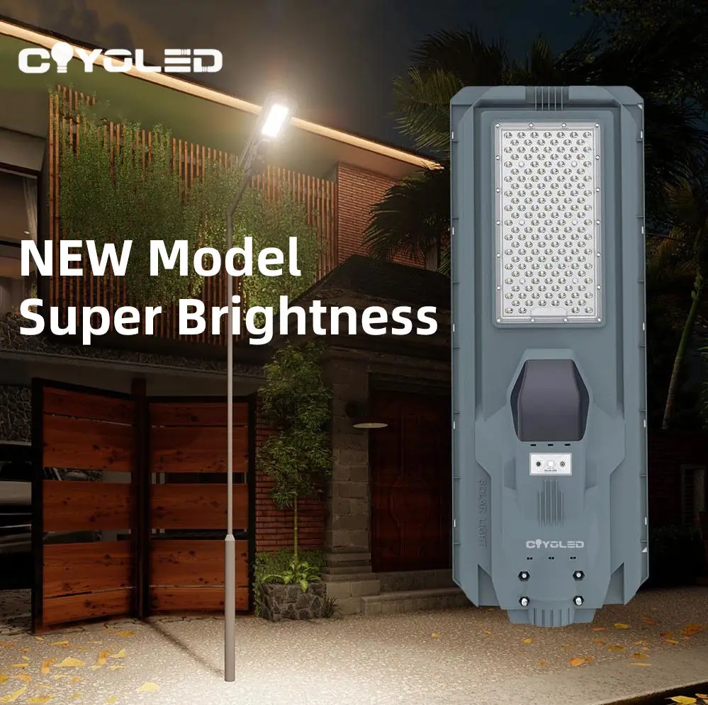 COYOLED Solar Street Light All In One Led Street Lamps Aluminum Waterproof Solar Street Light With Outdoor Cctv Camera