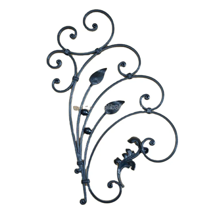 13.025.02 steel flower panels fence decorative rosettes panels wrought iron rosettes