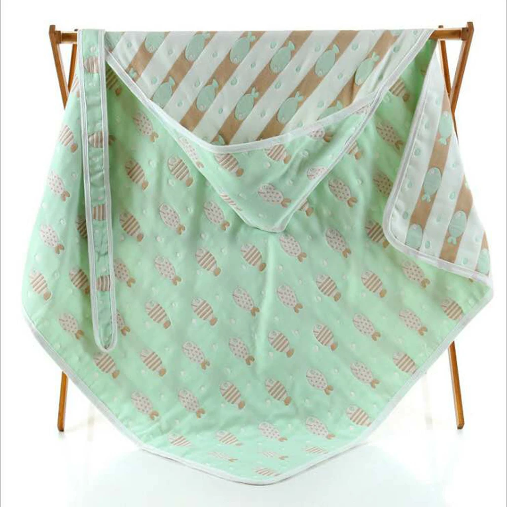 
Factory Wholesale Baby Hooded Towel Washcloth Set Baby Blanket Bath Towel 