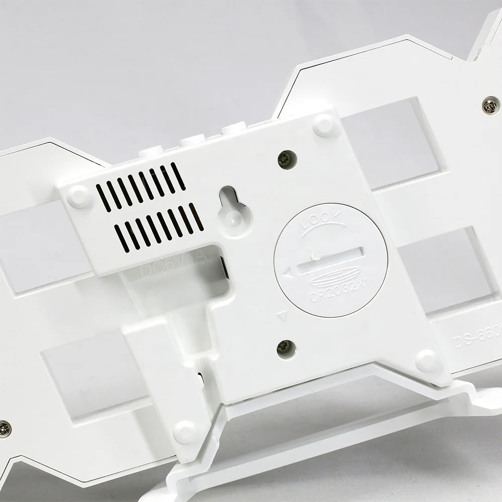  KH-CL076 офисное украшение для дома настольный стол современные цифровые 3D белые светодиодные настенные часы светящиеся