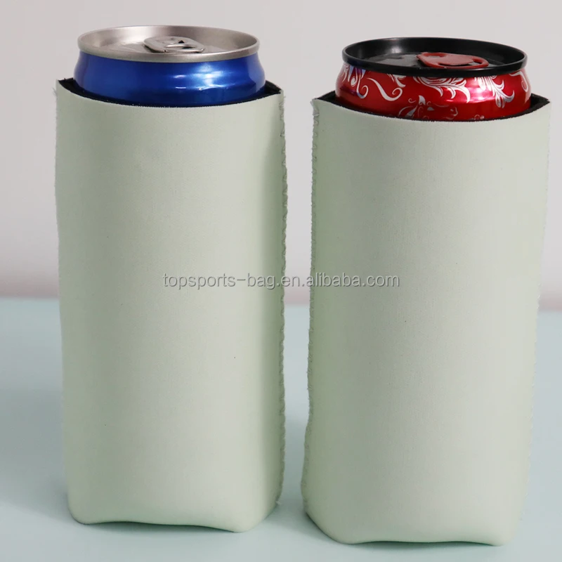 Plain Neoprene Fuax Leather Luminous Slim Can Sleeve Glow in the Dark Soda Slim Can Insulator Holder