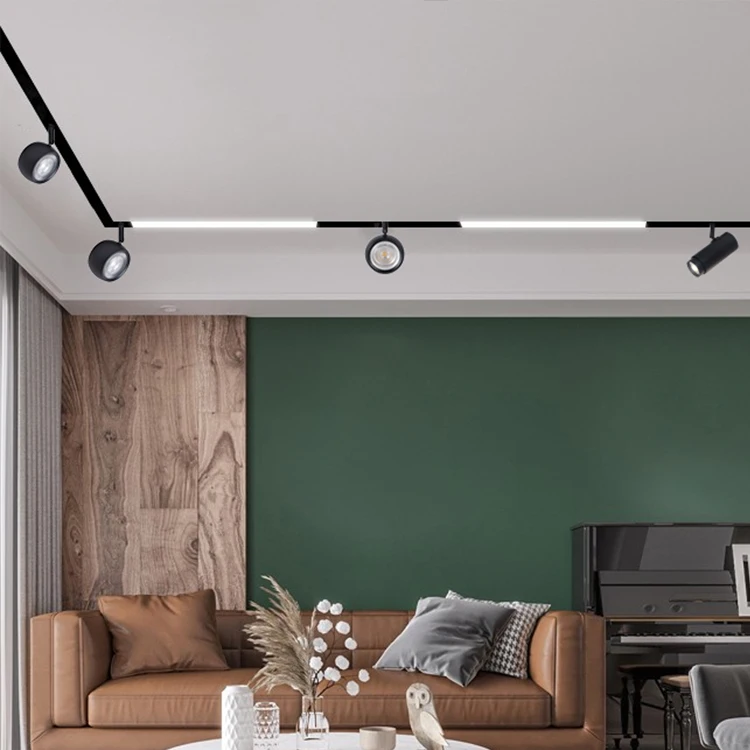 Contemporary Classic Style Indoor Hanging Showcase Focus Surface Mount Magnetic Led Track Light