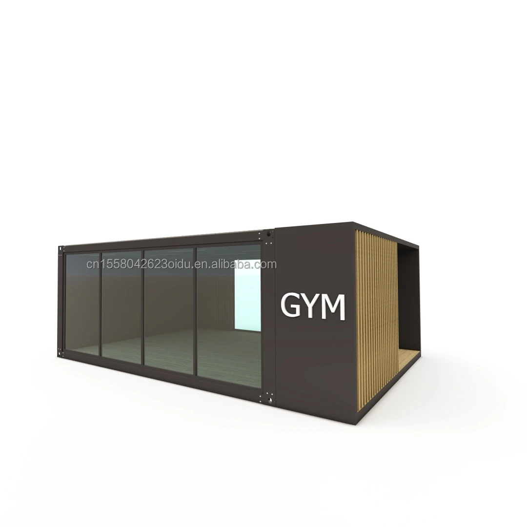 20ft Deluxe Prefabricated Room Prefabricated Container Villa Cheap Gym Shop Flat Package