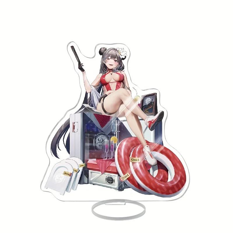 Souvenir Items Display Digital Printing Logo Custom Size Of Demon Slayer Wagging Acrylic Anime Standee Brick