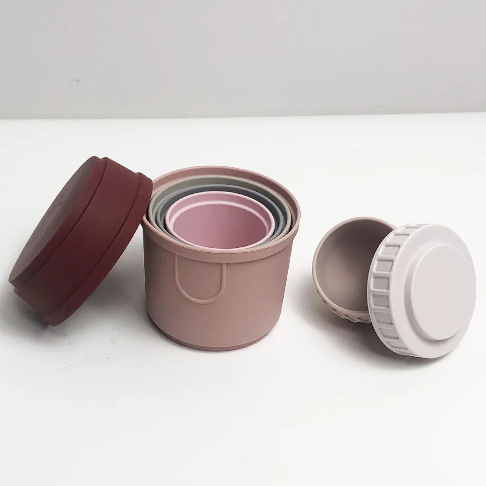 Unisex Educational Sensory Game Toys Eco-Friendly Silicone Stacking for 5 to 7 Years MHC Educational Toy