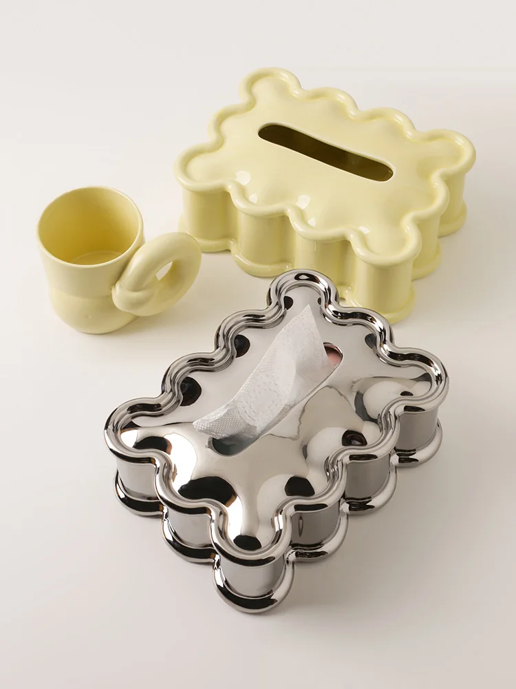 2023 Wholesale New Fashion Nordic Baby Tissue Box Solhui  Luxury Decoration Home Living Room Tissue Boxes Napkin