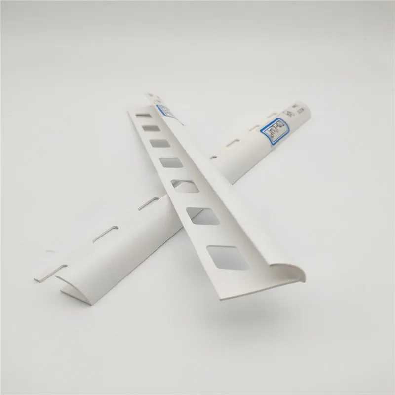 Plastic PVC Extrusion Corner Profiles Decorative Building Materials for ceramic tile connection